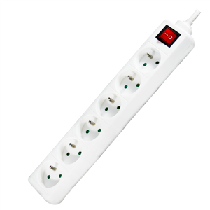 BLOC 6 PRISES +  INTERRUPTEUR