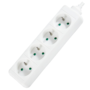 BLOC 4 PRISES SIMPLE + câble 1m