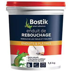 BOSTIK ENDUIT REBOUCHAGE PATE 1.5 KG