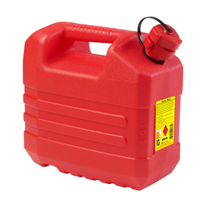 JERRICAN PLASTIQUE 20 LITRES HYDROCARBURE ROUGE SAC X 5