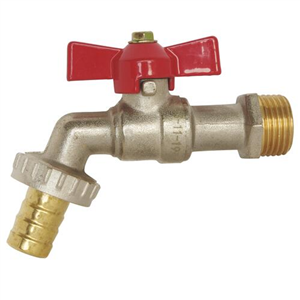 ROBINET ARROSAGE A BOISEAUX SPHERIQUE AVEC PAPILLON