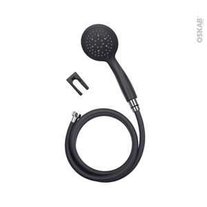 HEBE DOUCHETTE NOIRE ANTI CALCAIRE COMPLET